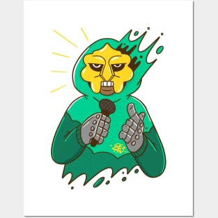 MF DOOM Gold Mask Posters and Art